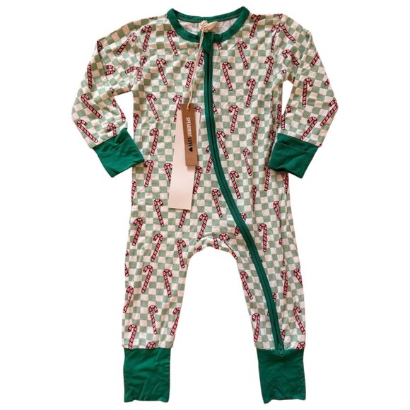 Spearmint Love | Candy Cane Checkered Print Convertible 12-18 - Picture 1 of 3
